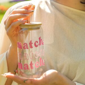 Verre à matcha, rose