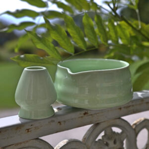 Kit de cérémonie en céramique vert