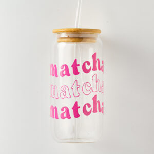 Verre à matcha, rose